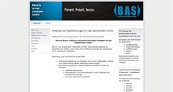 Desktop Screenshot of bas-protection.de